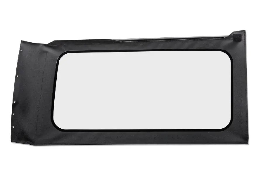 Jeep Wrangler JL 2-Door Bestop OE Replacement Window - Quarter Right Hand Position, Jet-black Vinyl
