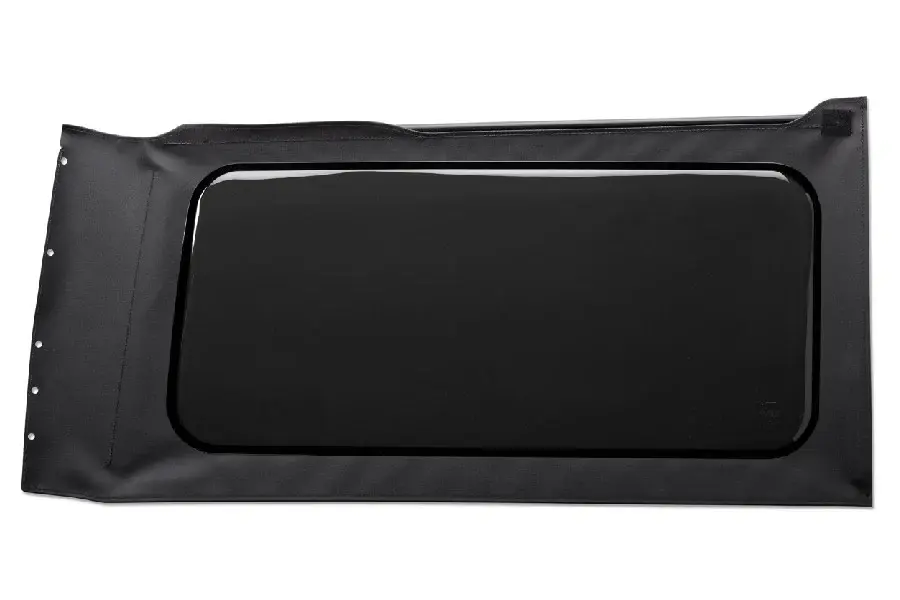 Jeep Wrangler JL 2-Door Bestop OE Replacement Window - Quarter Right Hand Position, Black Vinyl, Toned