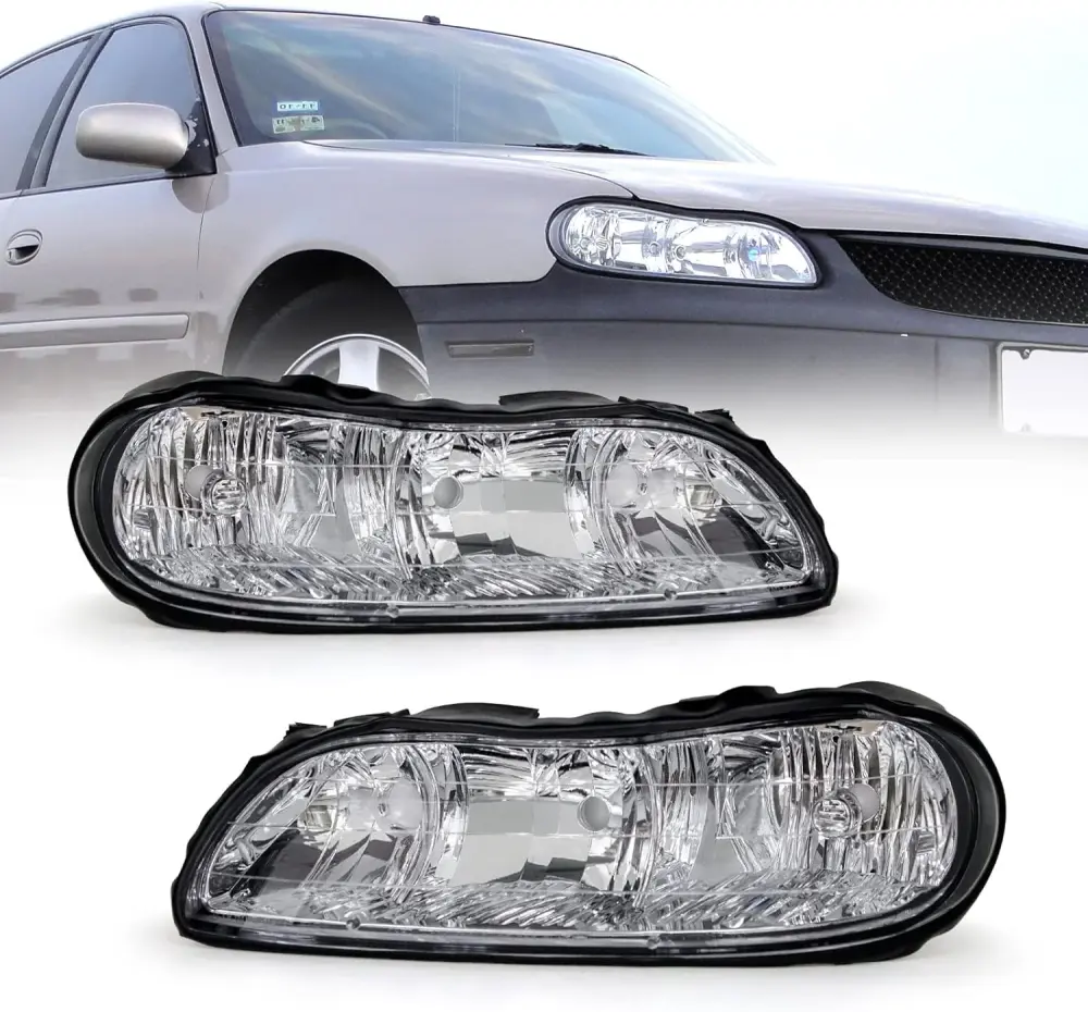 TopAutoGear Headlight Assembly 1997-2003 Chevy Malibu /2004 2005 Chevy Classic/1997-1999 Oldsmobile Cutlass