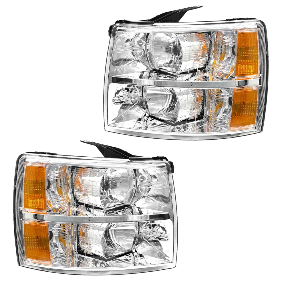 TopAutoGear Headlight Assembly 2007-2013 Chevy Silverado 1500/2007-2014 Chevy Silverado 2500HD 3500HD