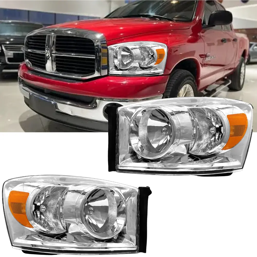 TopAutoGear Headlight Assembly Designed 2006-2008 Dodge Ram 1500/2006-2009 2500/3500