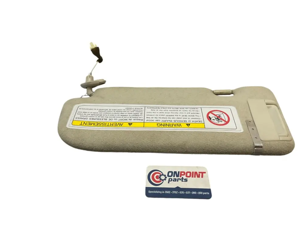 04-05 G35 Coupe Driver Sun Visor 96401Ac71A Oem K1F