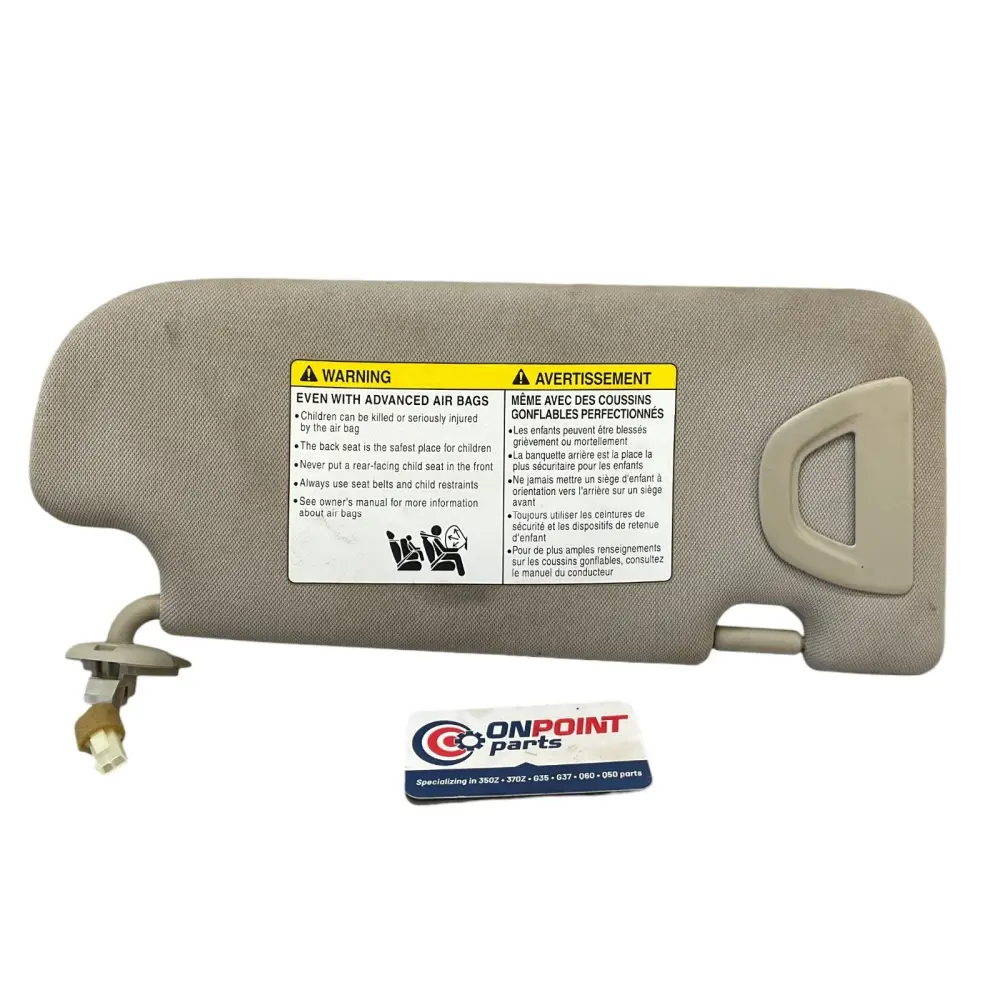 13-15 G37 Q60 Driver Sun Visor 964013Lz0A Oem Htg