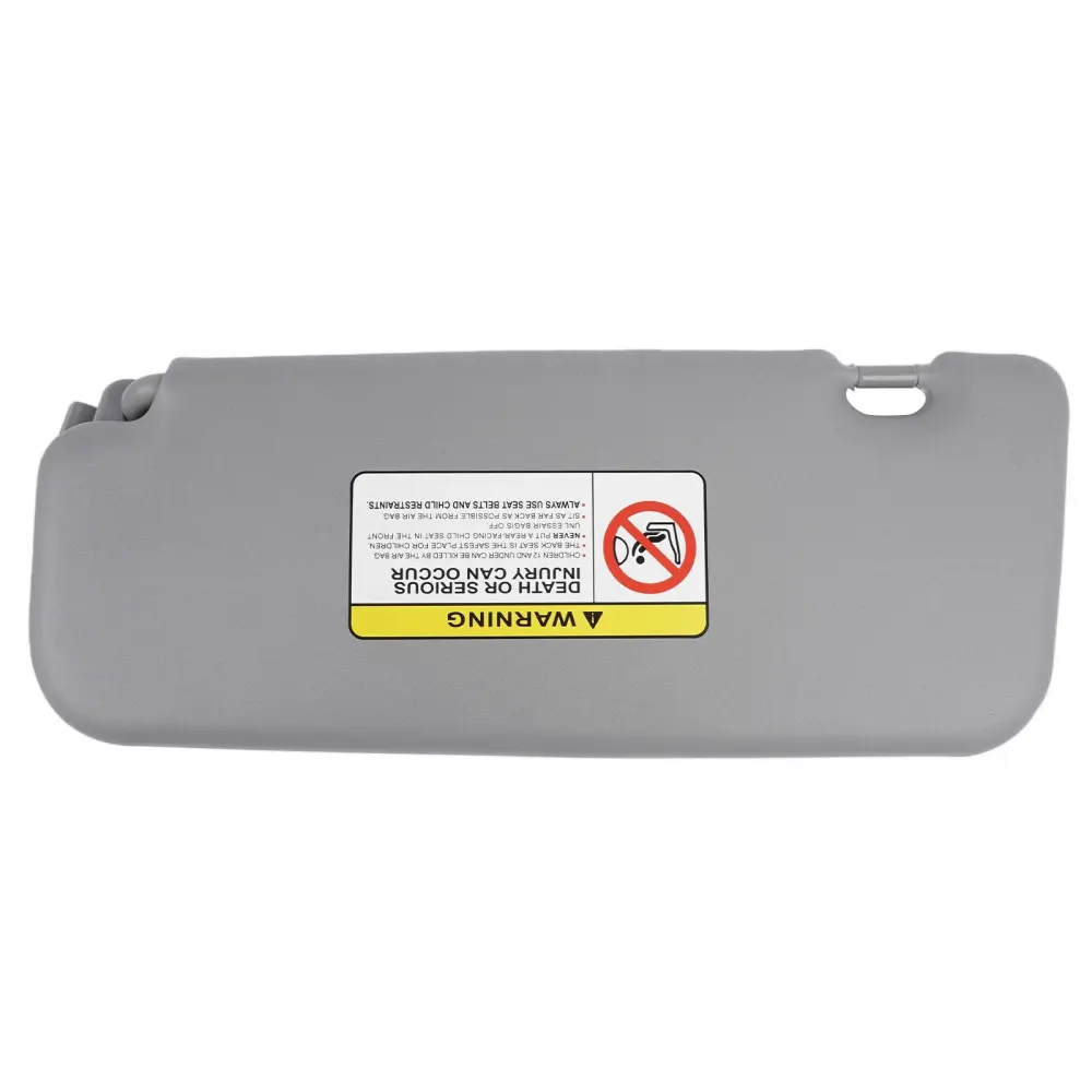 Right Passenger Side Graphite Sun Visor 85220-1R000 2011-2014 Hyundai Accent Silver Reflective