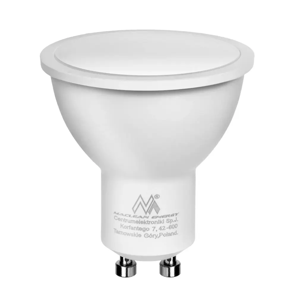 Maclean Energy MCE437 LED bulb GU10 7W NW neutral chalk 4000K, 220-240V ~, 50 / 60Hz, 490 lumens