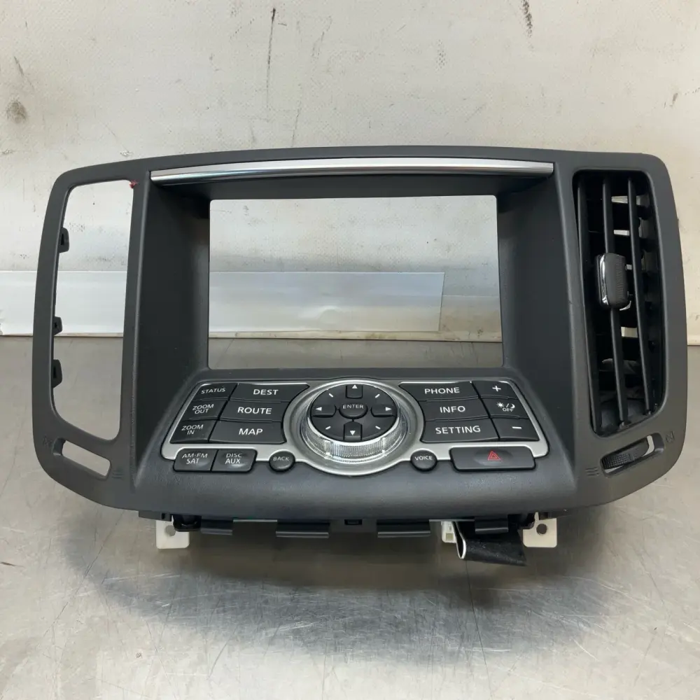 08-15 G37 Q60 Coupe Center Dash Media Screen Bezel Trim 68270JK00A Oem 12Bd4Gc