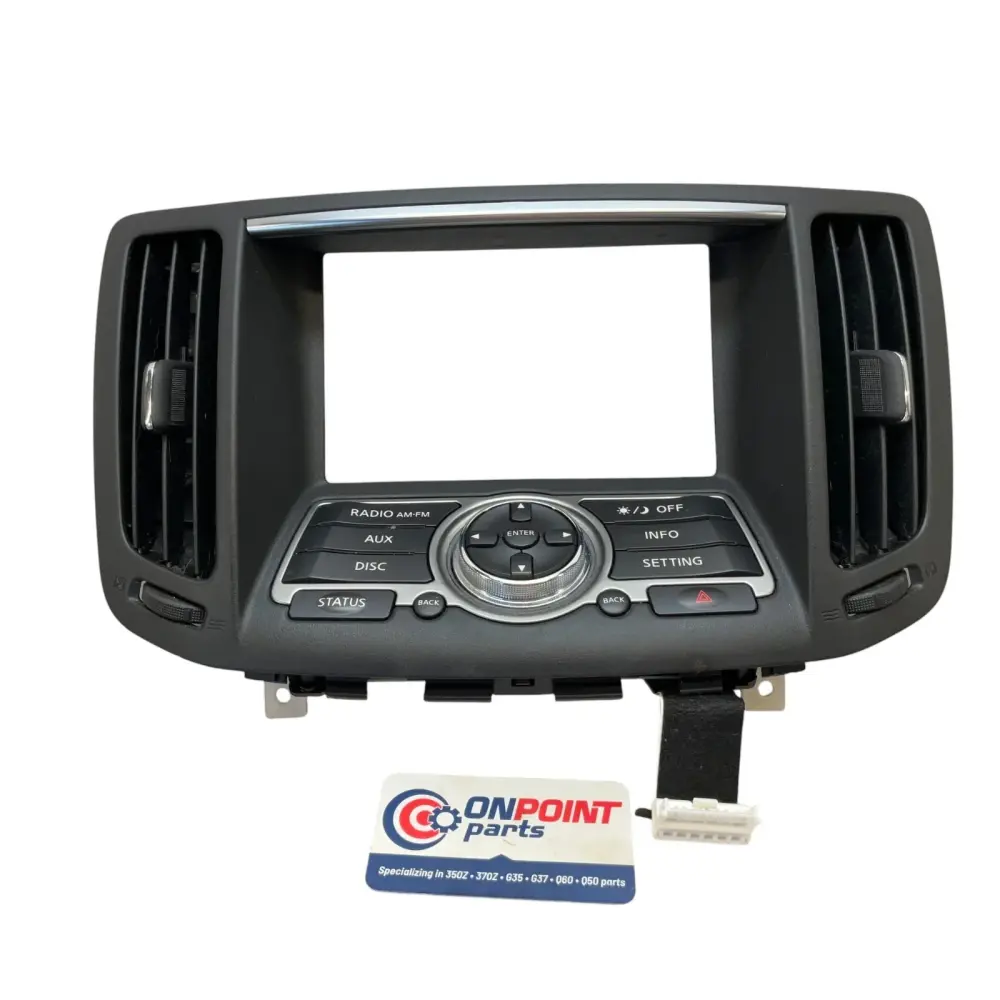 08-15 G37 Q60 Coupe Center Dash Media Screen Bezel Trim 68270Jk00A Oem Htg