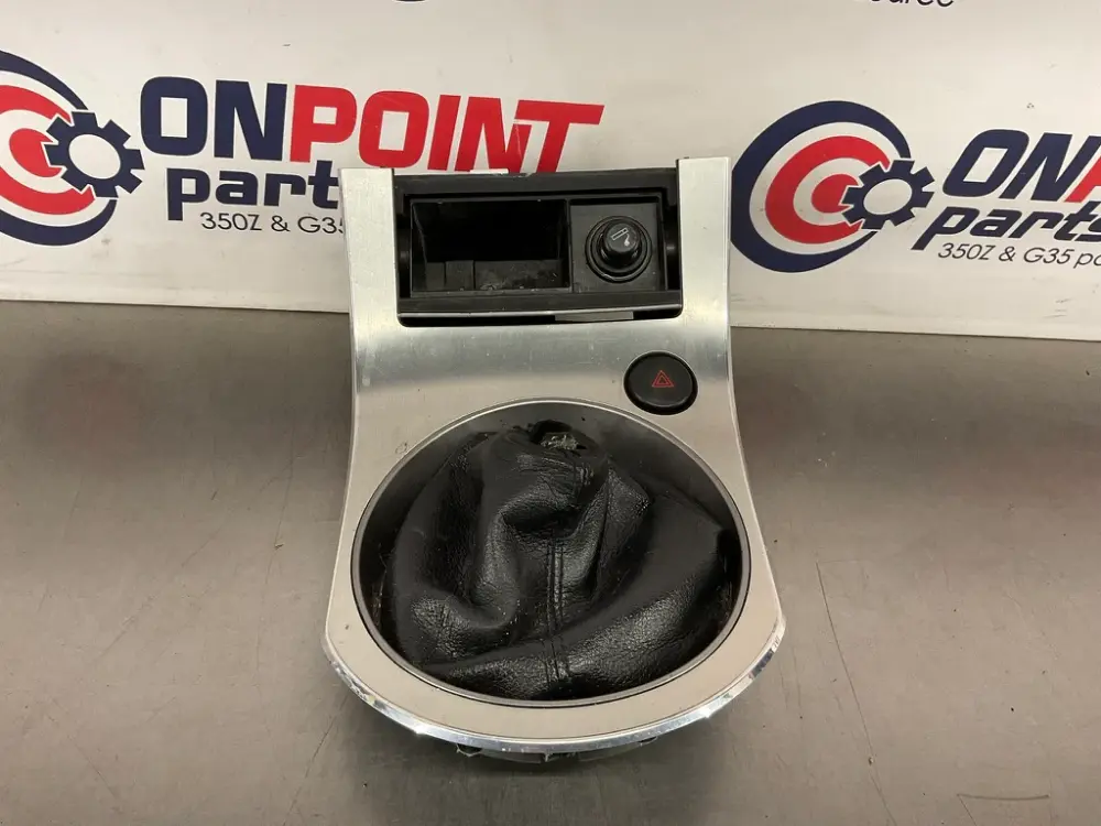 2006 Infiniti G35 Sedan Hand-powered Gear Shift Bezel Trim Hazard Ashtray OEM 25BJ1DC