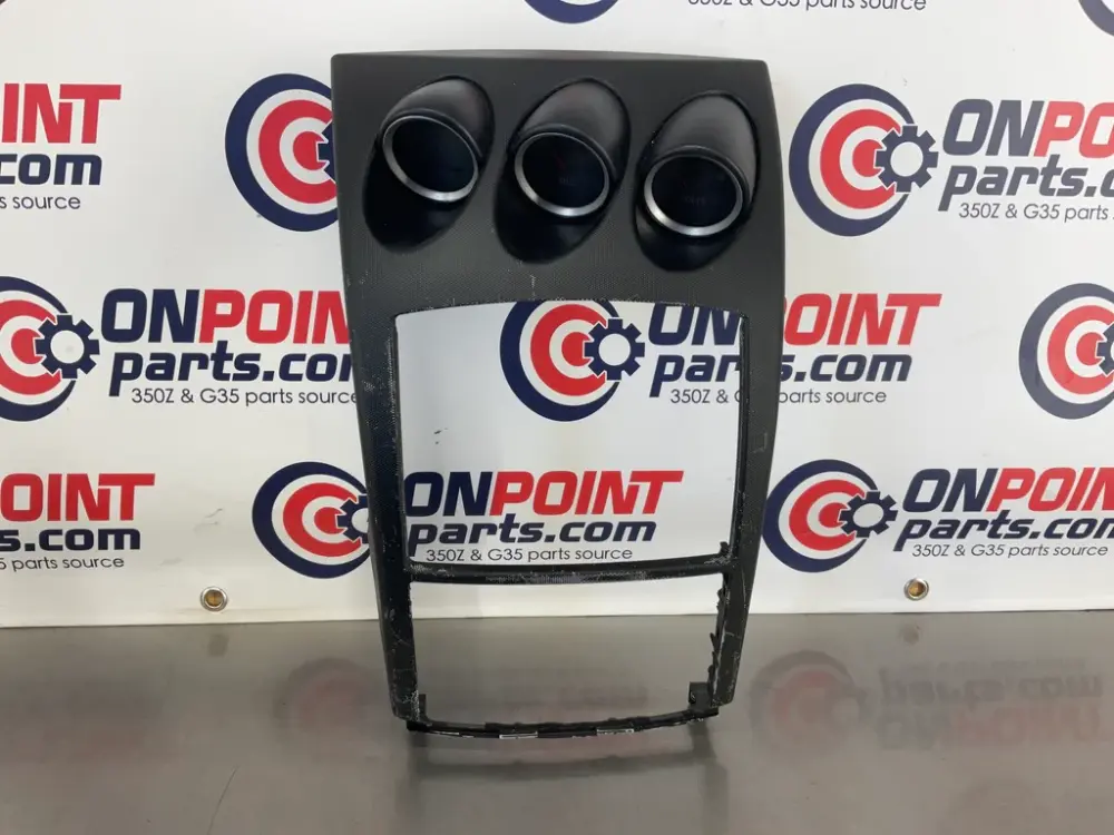 2008 Nissan 350Z Center Dash Bezel Trim Instrument Cluster OEM 23BJMD7