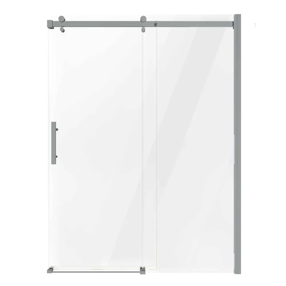 Inspiration Reversible Shower Door Chrome-Plated Aluminium, 48"