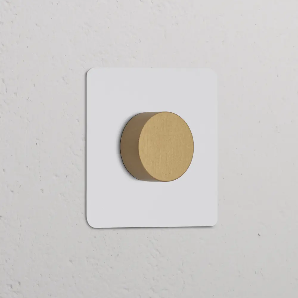 Kew Single Multiway Dimmer Switch - Paintable Antique Warm alloy