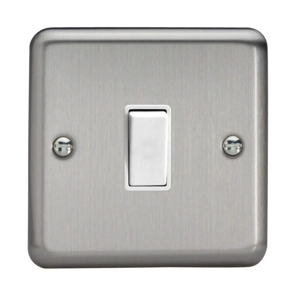 Varilight 1-Gang Intermediate Switch Matt Chromium XS7W