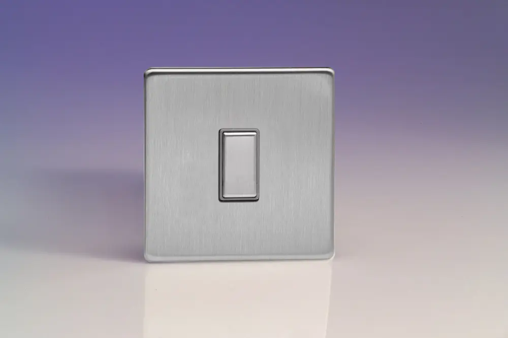 Varilight JDSES001S Dimmer Switch Satin-brushed Steel 1-Gang