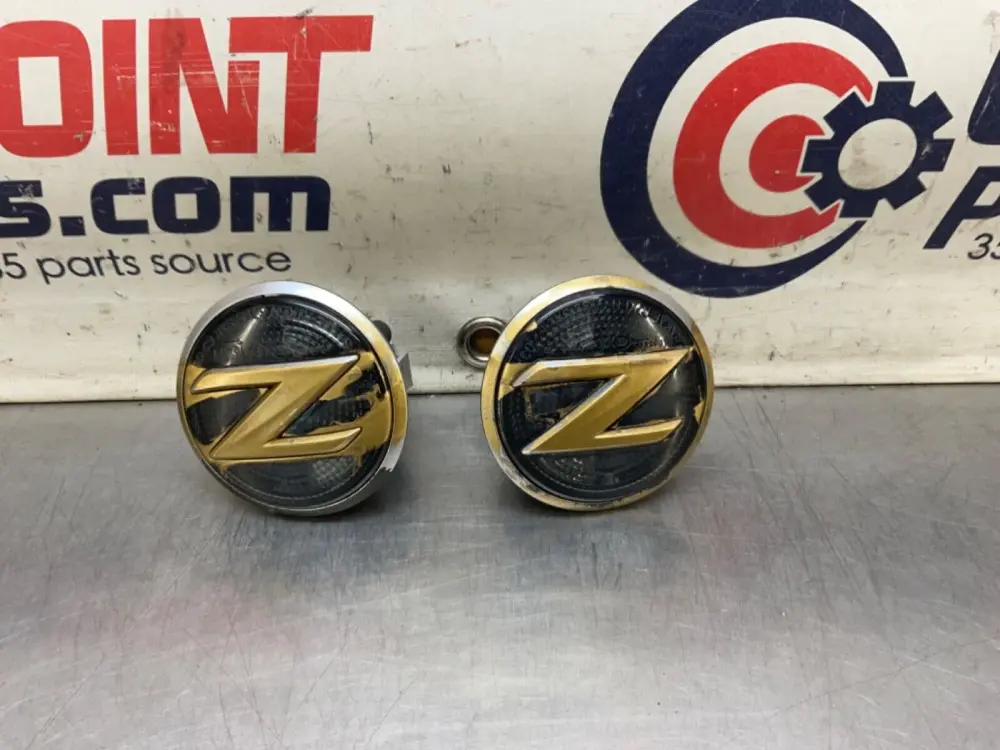 2014 Nissan Z34 370Z Illuminated Turn Signal Fender Emblems OEM 14BILEA