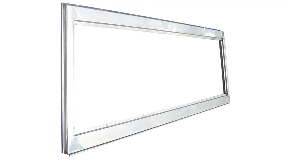 Stainless Windshield Frame w/Hinge, 1966-77 Ford Bronco