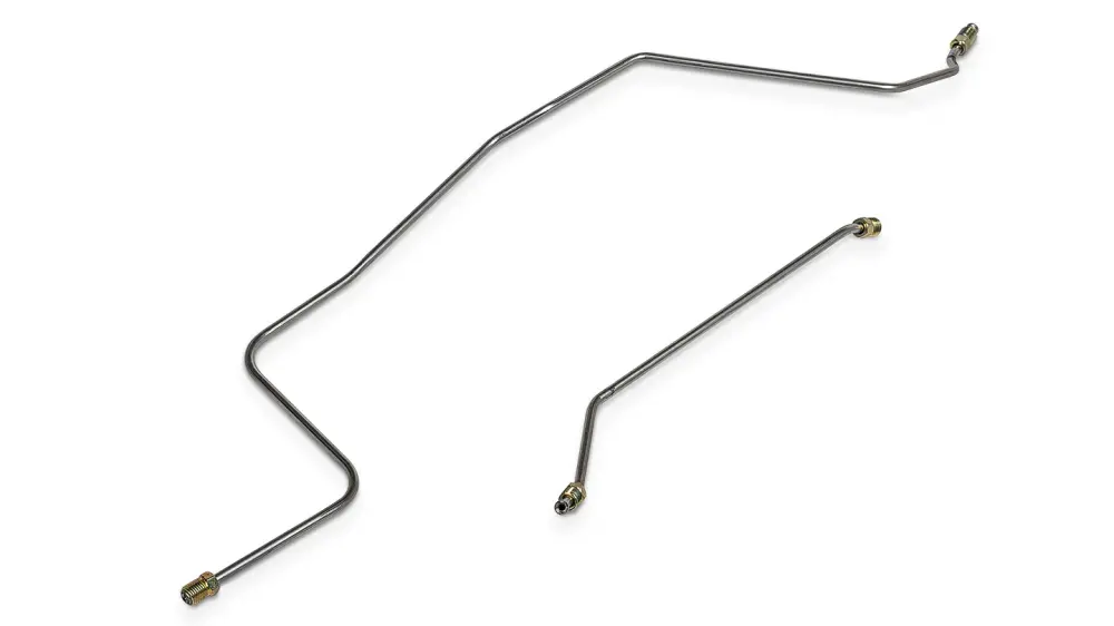 Dana 44 Axle Robust Lines, Driver/Passenger, Stainless, 1972-75 Ford Bronco