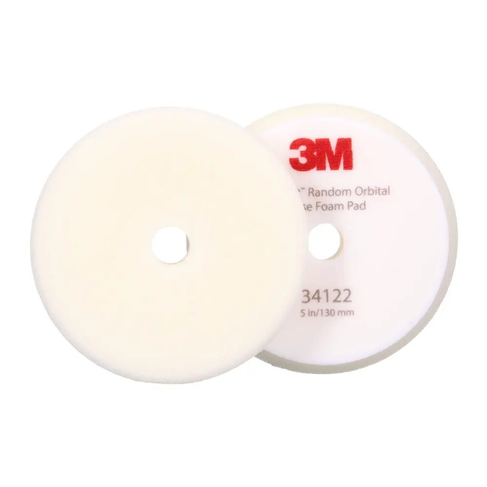 3M Perfect-It Random Orbital Foam Compounding Pad, 5"/130 mm, Chalk, 34122, Automotive Compounding and Polishing