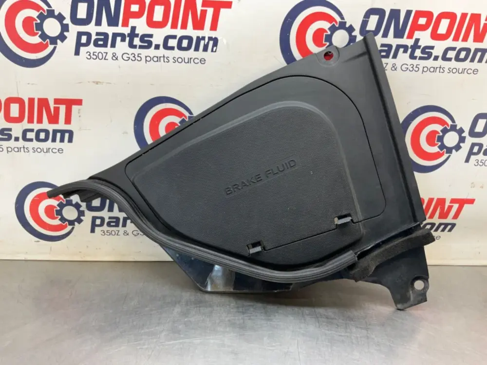 2014 Nissan Z34 370Z Driver Left Front Brake Fluid Cover Bezel Trim OEM 14BILE2