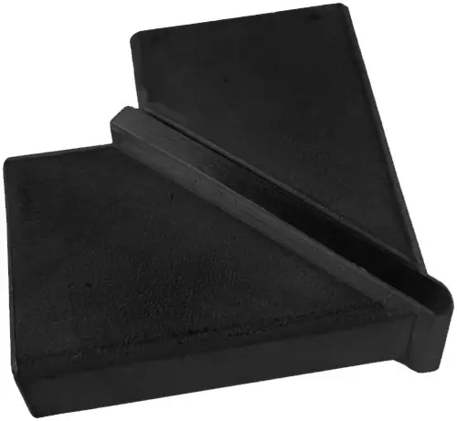 IEB90F12024BL Midnight 90 DEGREE RECTANGULAR ELBOW 2" x 1" TUBING SS304