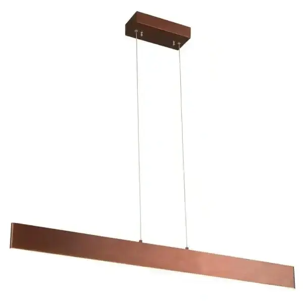 47.6 . L 20-Watt Integrated LED Espresso Pendant Light