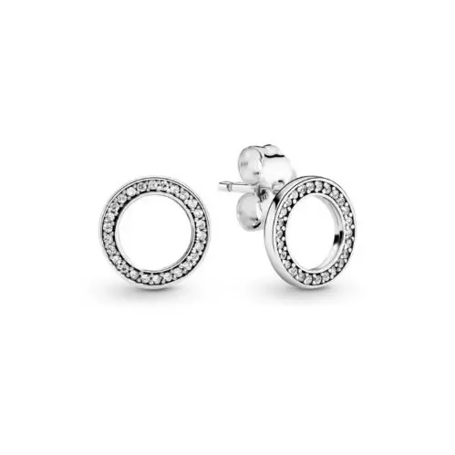 High Performance Aretes boton circulo Reluciente Pandora