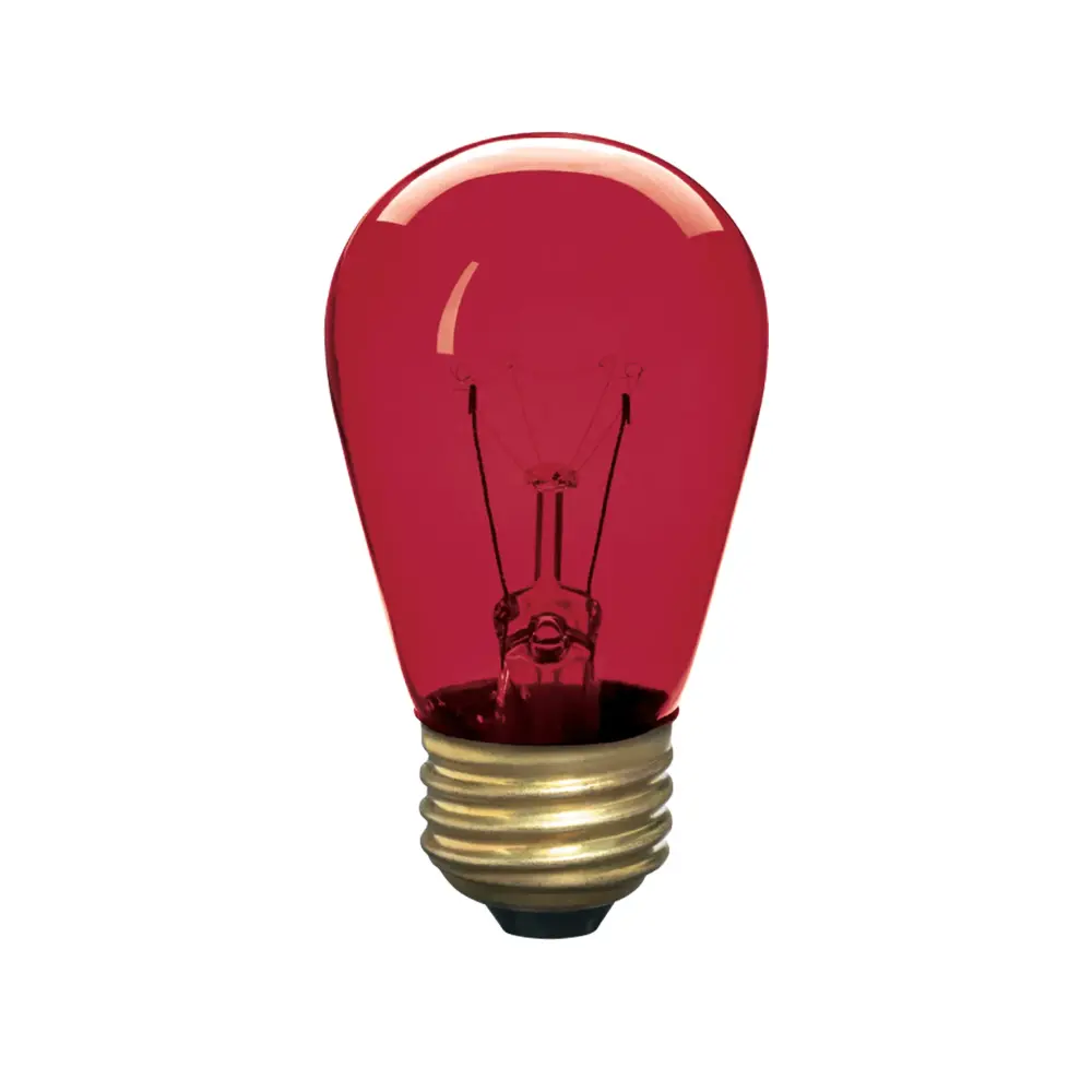 Incandescent Bulb Sign Portable, Red