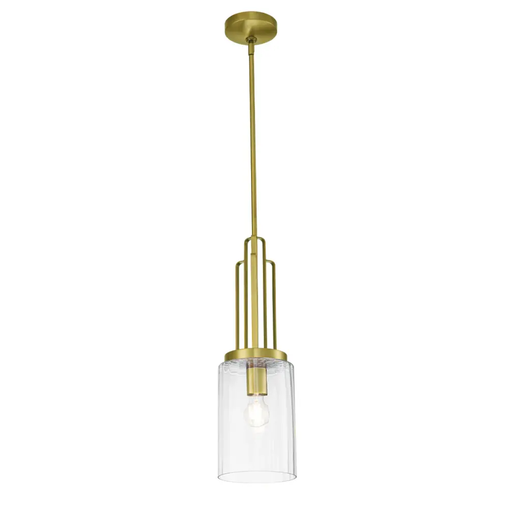 LED Headlight Kimrose 1 Light Pocket Pendant - Brass