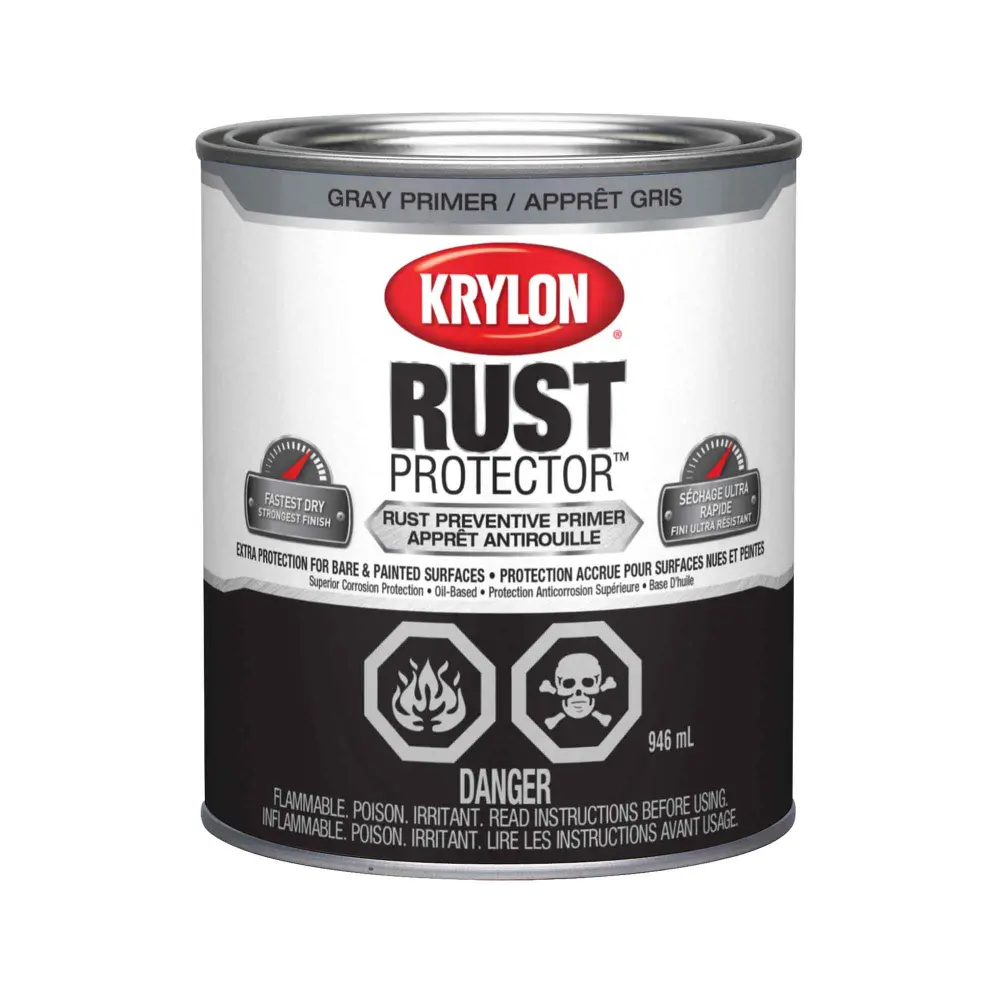 Krylon Rust Protector Brush On Enamel Ash Primer 946 ml
