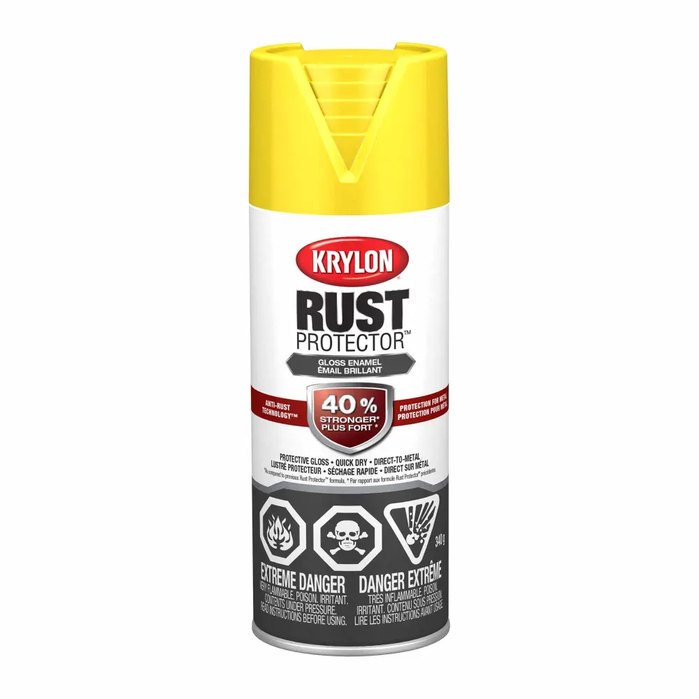 Krylon Rust Protector Enamel Gloss Lemon, 340 g