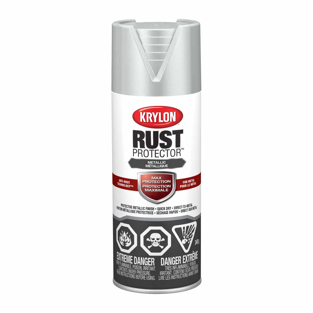 Krylon Rust Protector Metallic Finish Platinum, 312 g