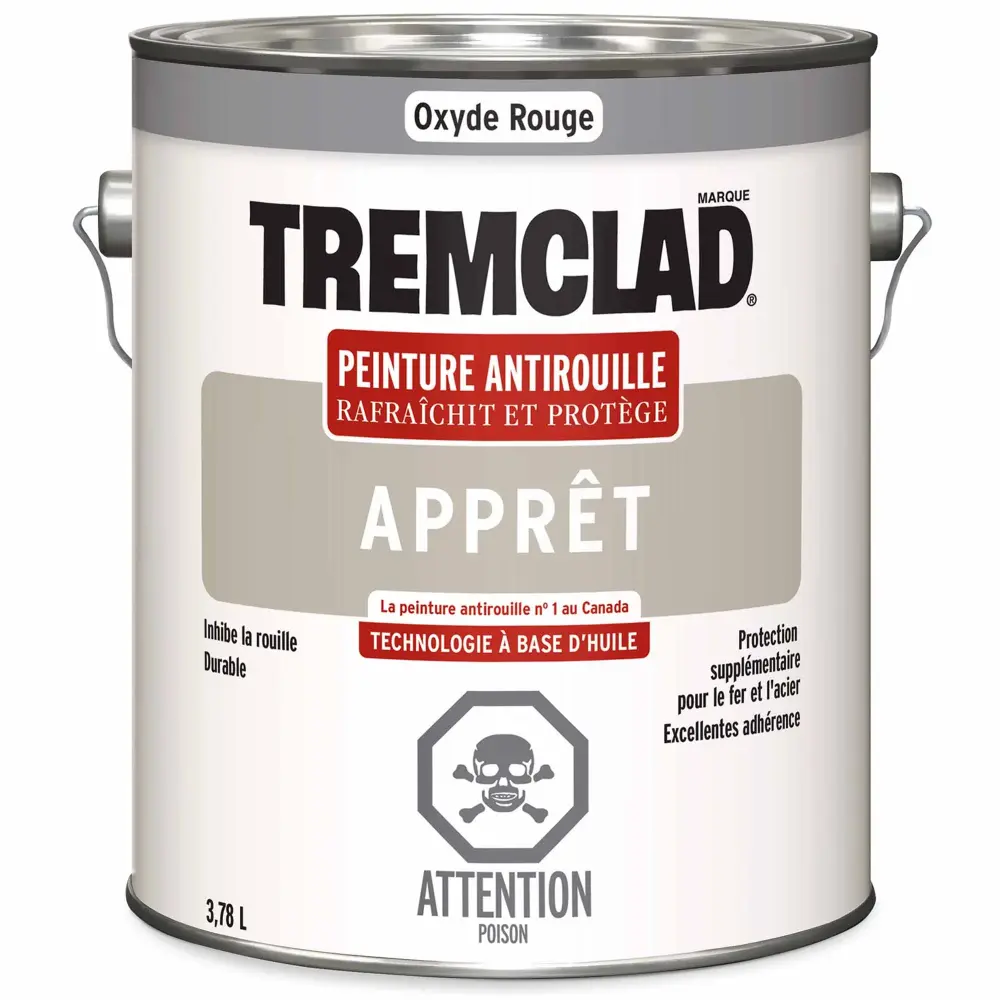 Metal Alkyd Rust Primer Red-Oxide, 3.78 L