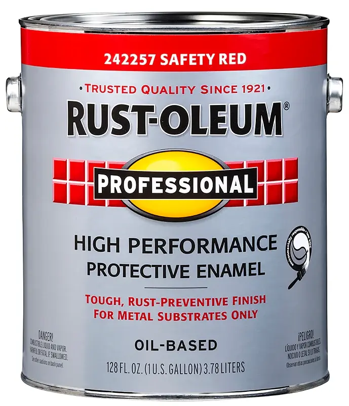 RUST-OLEUM SPECIALIST 242257 Enamel, Gloss, Safety Red, 1 gal Can