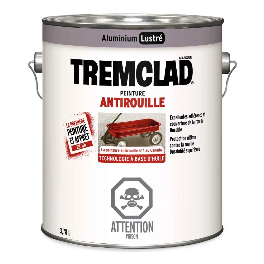 Tremclad Alkyd Rust Paint Gloss Aircraft-grade, 3.78 L