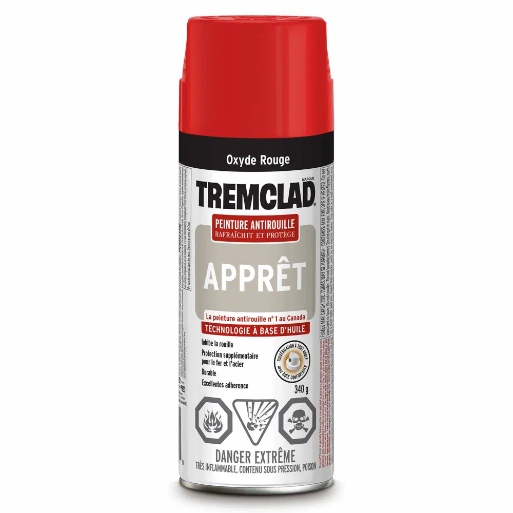 Tremclad Metal Alkyd Rust Spray Primer Red-Oxide 340 g