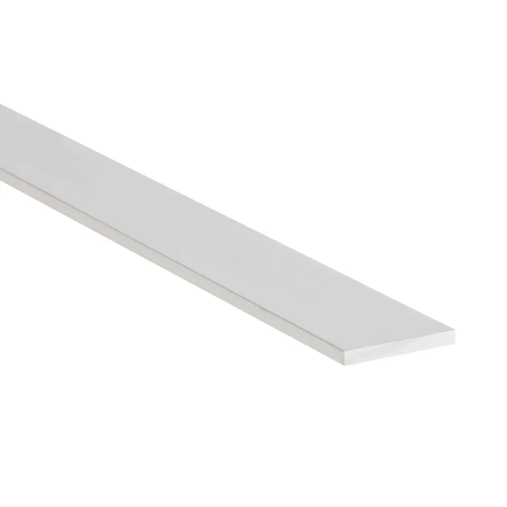 Aluminum Flat Bar Satin Clear Finish, 1/8" x 3/4" x 8'