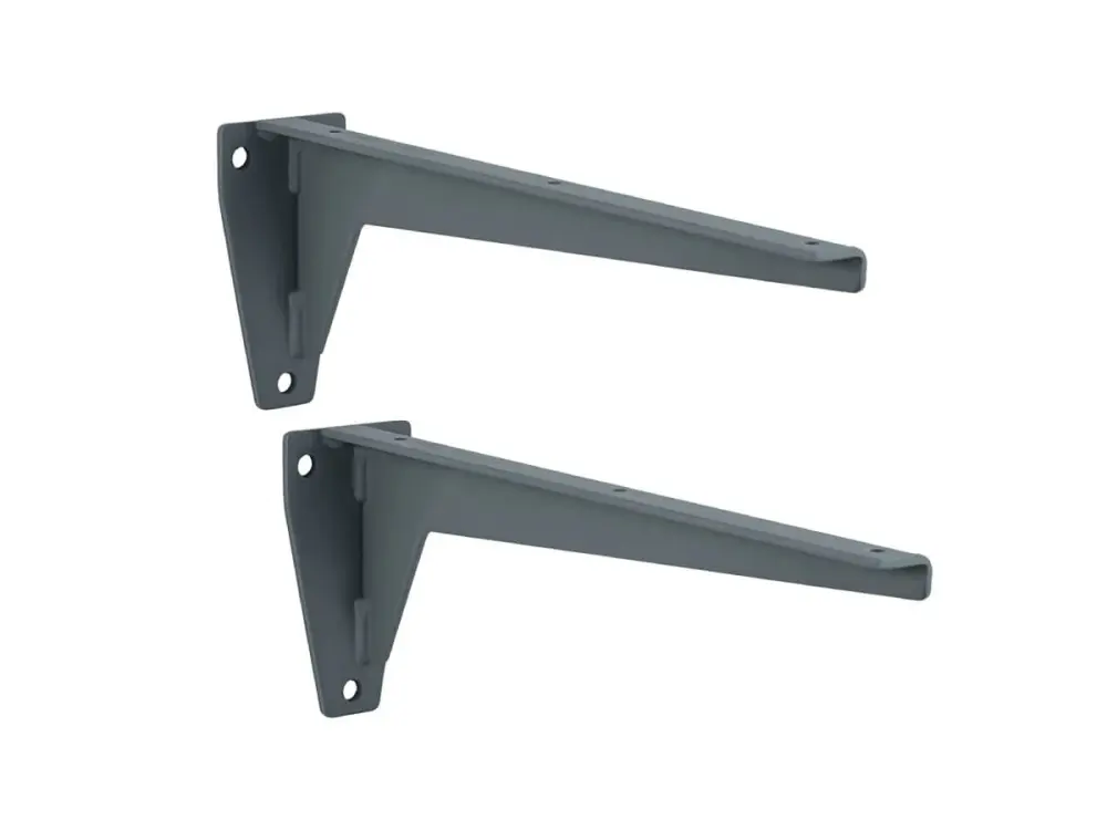 Heavy Duty Shelf Brackets Deep Shelves - 150kg Capacity - 330mm