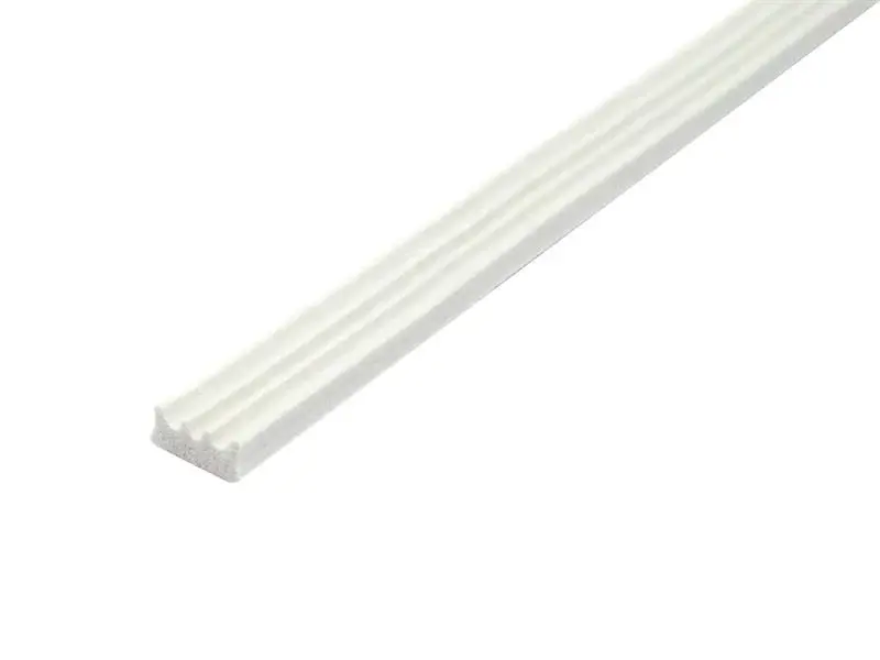 Faithfull EPDM Draught Excluder Ivory 6M 9 x 3.5mm