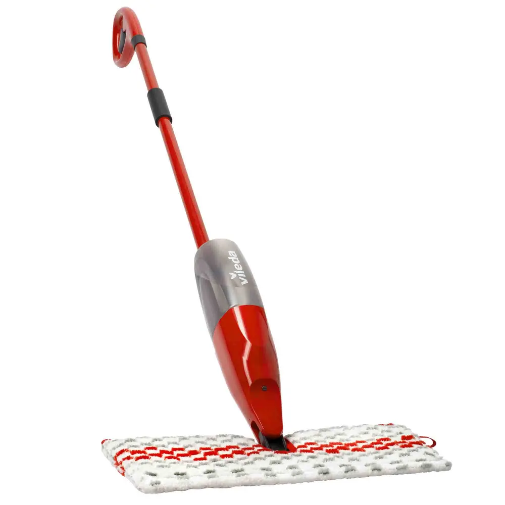 ProMist Max Microfibre Spray Mop, Cherry and White