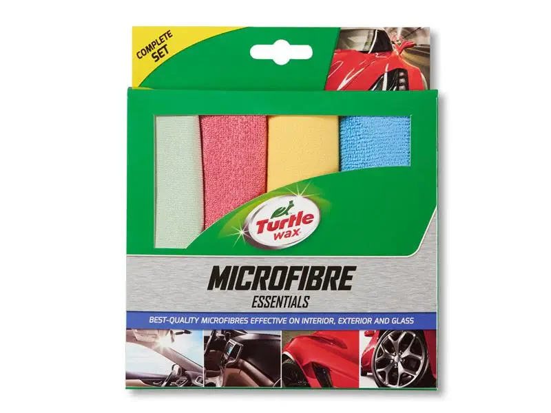 Turtle Wax Key Microfibre Cloths (Pack 4)