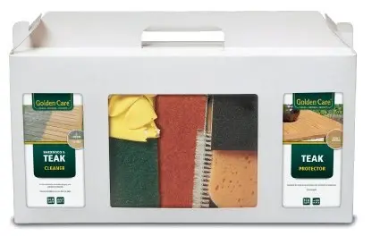 Golden Care Entire onderhoudskit voor teakhouten tuinmeubelen | Cleaner+protector
