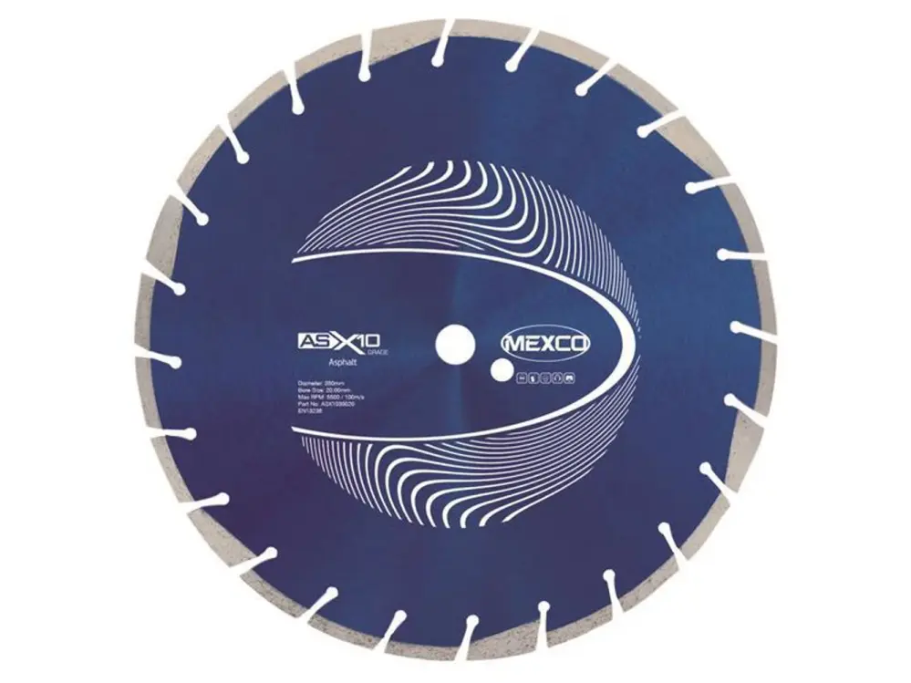 Mexco Asphalt X10 Grade Diamond Blade 350 X 20Mm