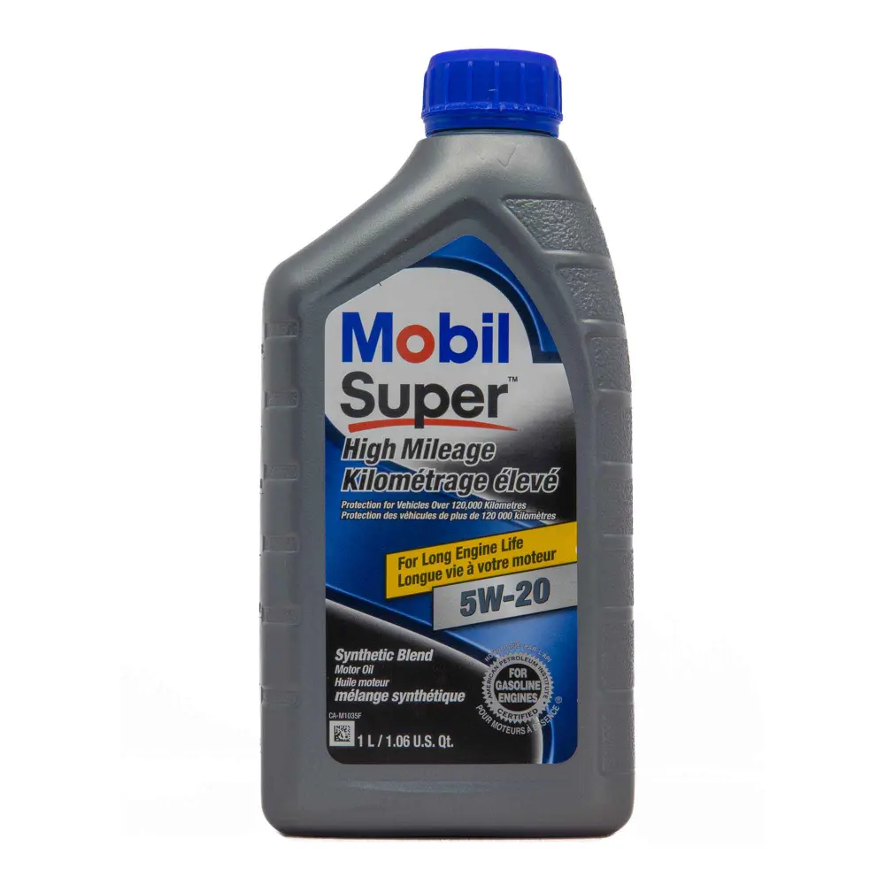 5W-20 Synthetic Blend Motor Oil High Mileage, 1 L