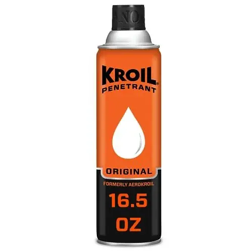 Kroil Original Penetrating Oil (Aerosol Spray-16.5oz Can-Single) | Penetrant Rusted Bolts, Metal, Hinges, Chains, Moving P...