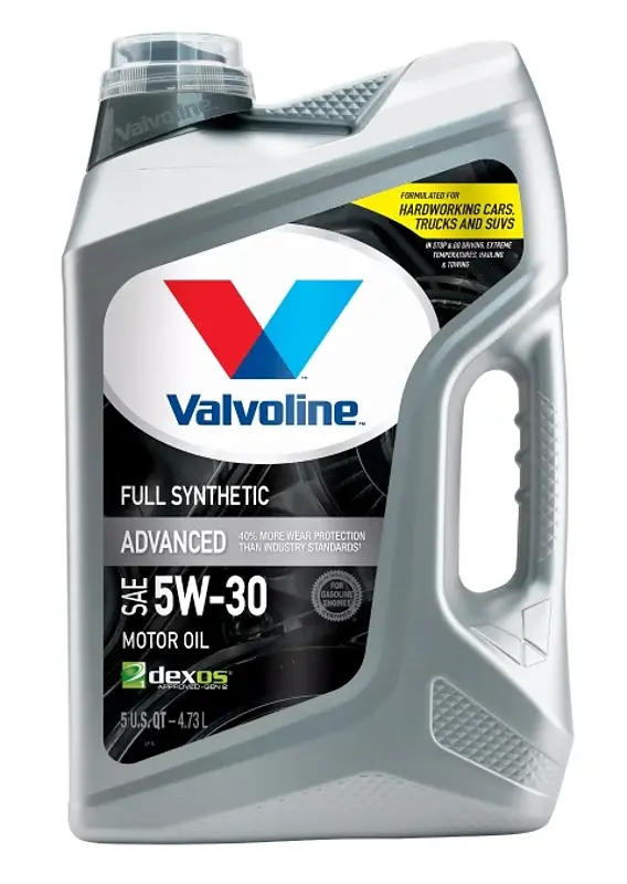 Valvoline 881164 Premium Full Synthetic Motor Oil, 5W-30, 5 qt, Bottle