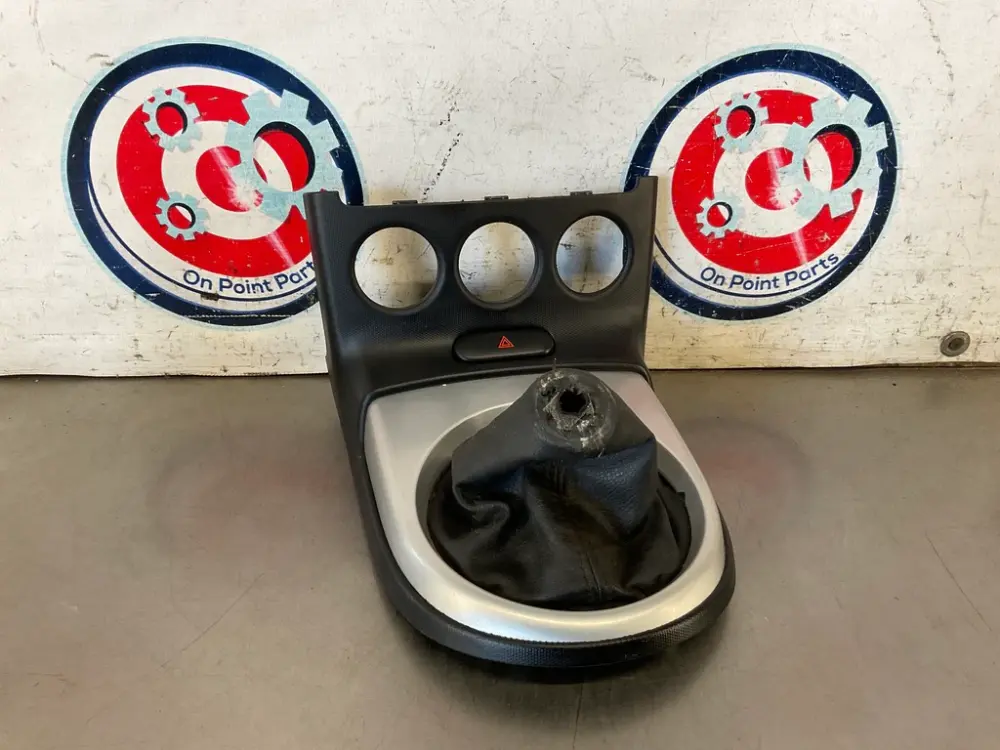 2006 Nissan 350Z Hand-crank Shift Boot Bezel Trim OEM 12BI3DC