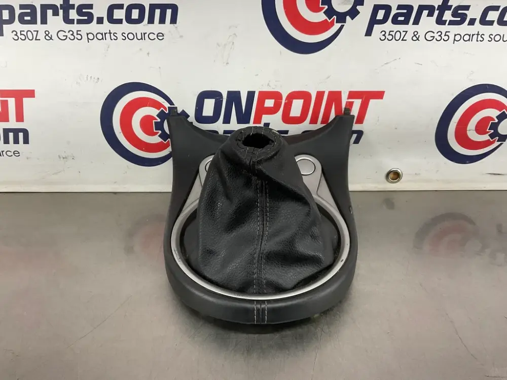 2010 Nissan 370Z Hand-powered Gear Shift Boot Bezel Trim Hazards OEM 24BBBDC