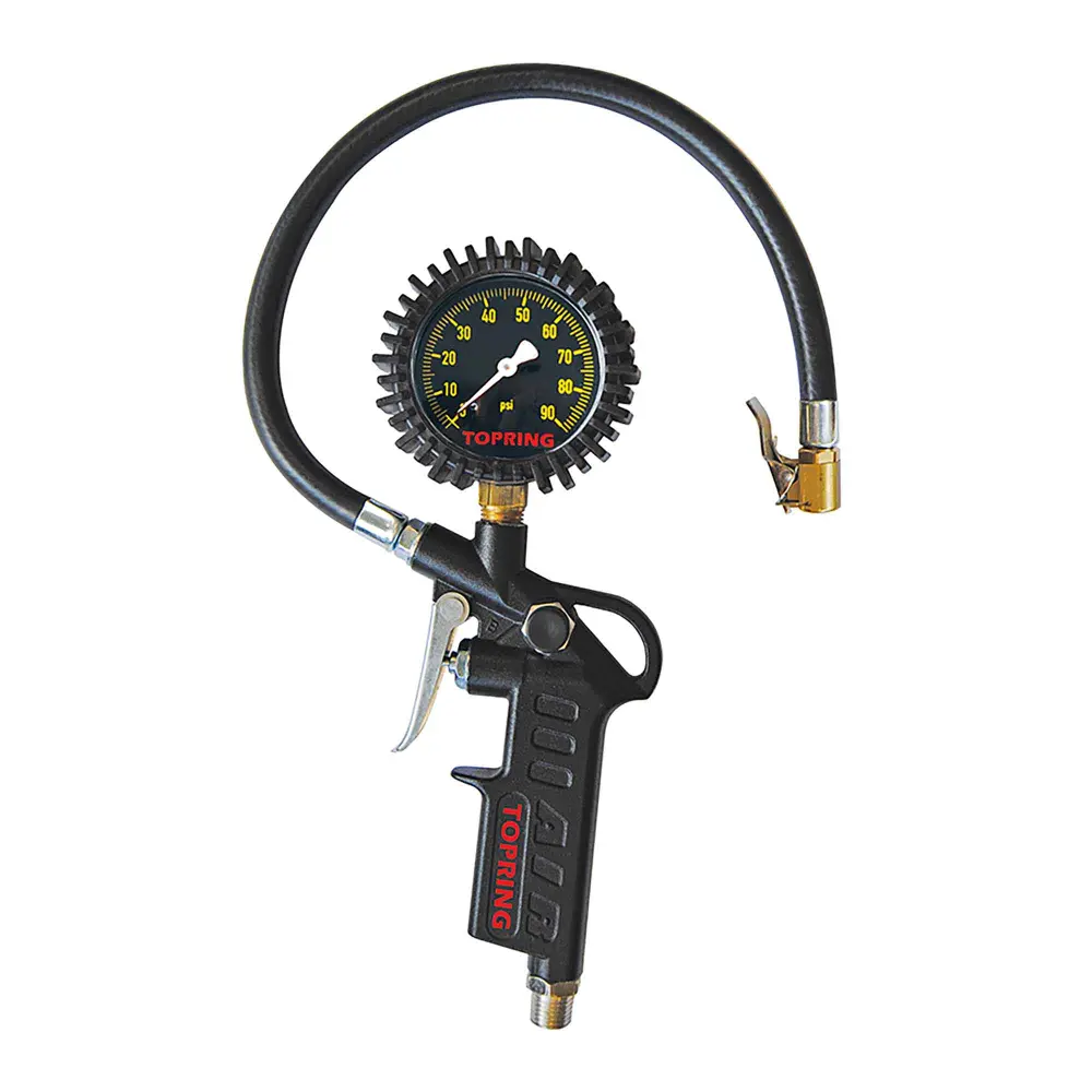 Compressed Air Inflator Gauge Pistol Style Dial, 15"