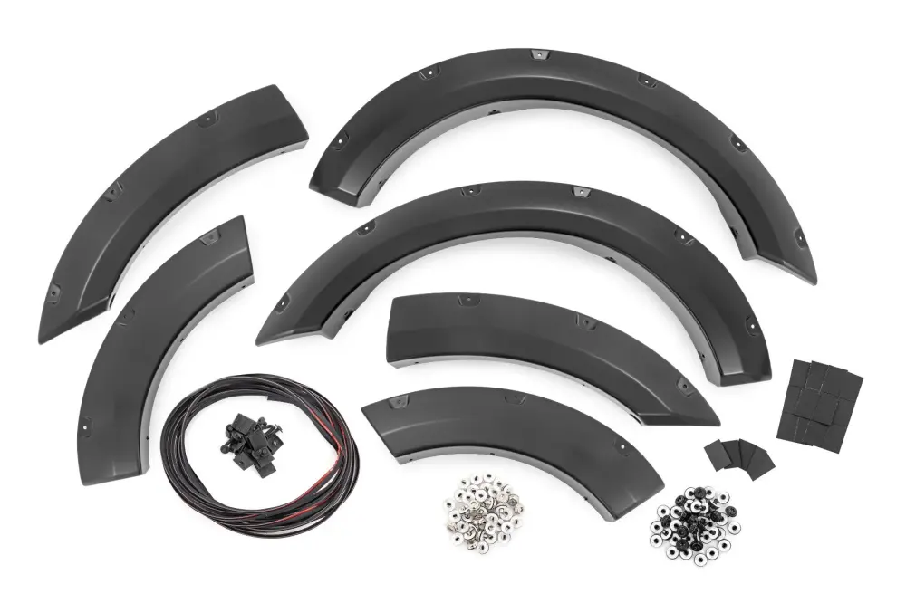 ABS Plastic Side Pocket Fender Flares - Flat Midnight, 2021+ Ford Bronco Sport