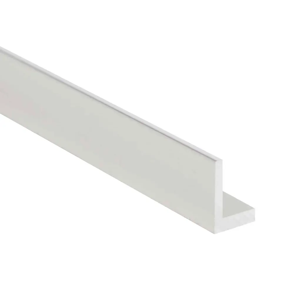 Aluminum Angle Satin Clear Finish, 1-1/2" x 1-1/2" x 8'