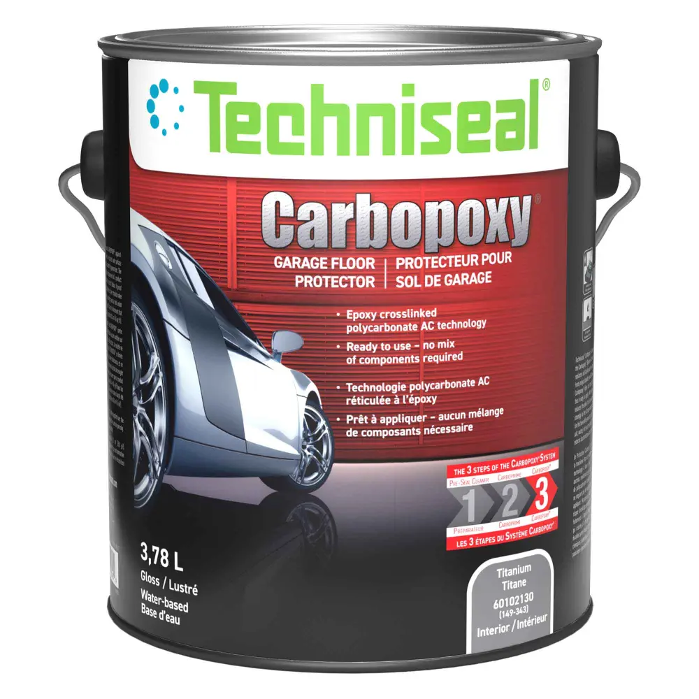 Carbopoxy + Titanium-grade Garage Floor Finishing Coat, 3.78 L